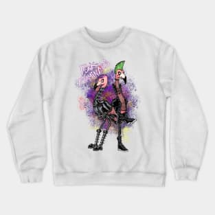 Punk Flamingos Crewneck Sweatshirt